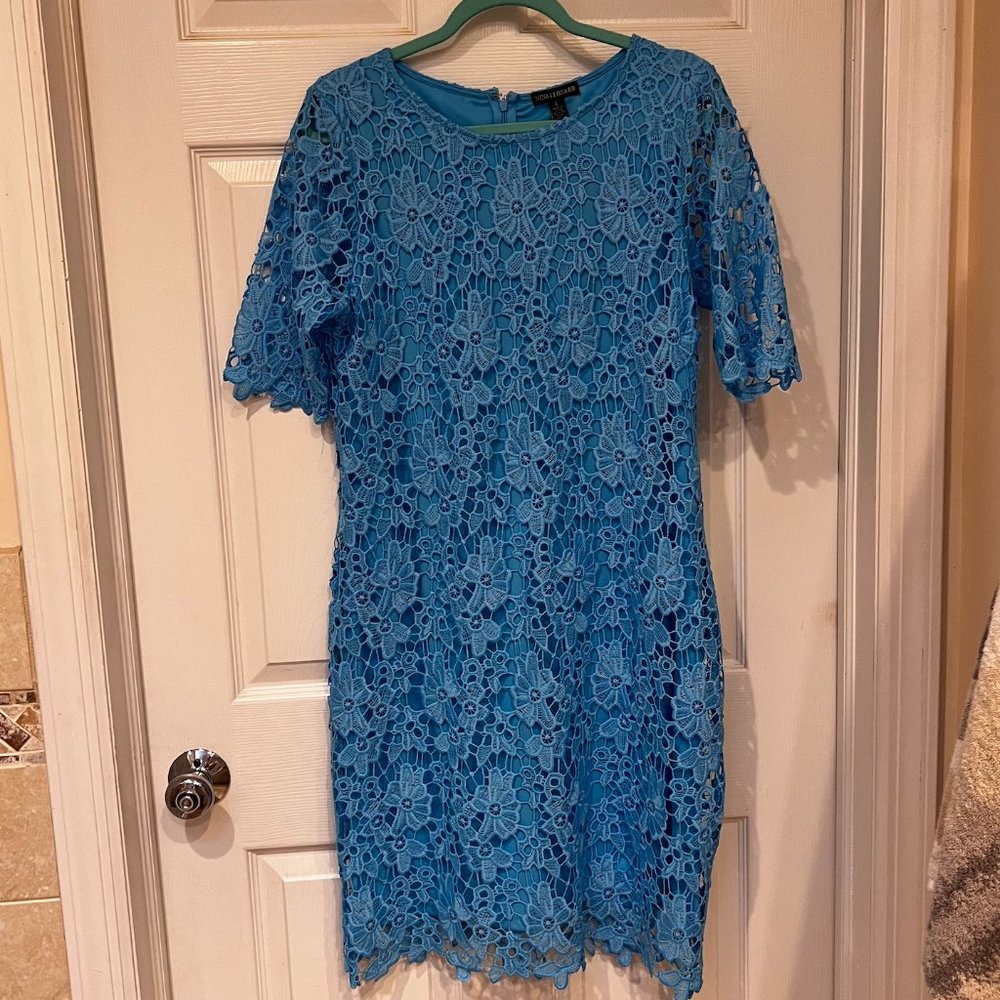 **NWT** Blue (Cerulean) Midi Floral Dress